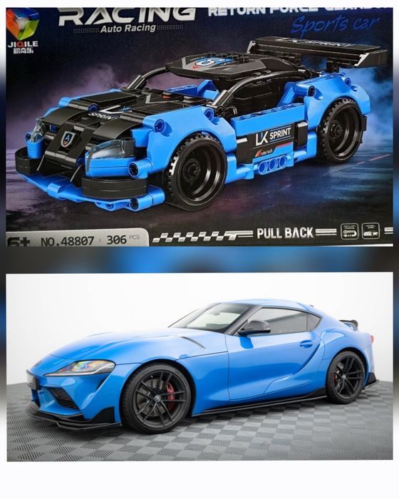 Klocki samochód Toyota GR Supra model jak lego technic kompatybilne z Lego supra technic auto samochód prezent