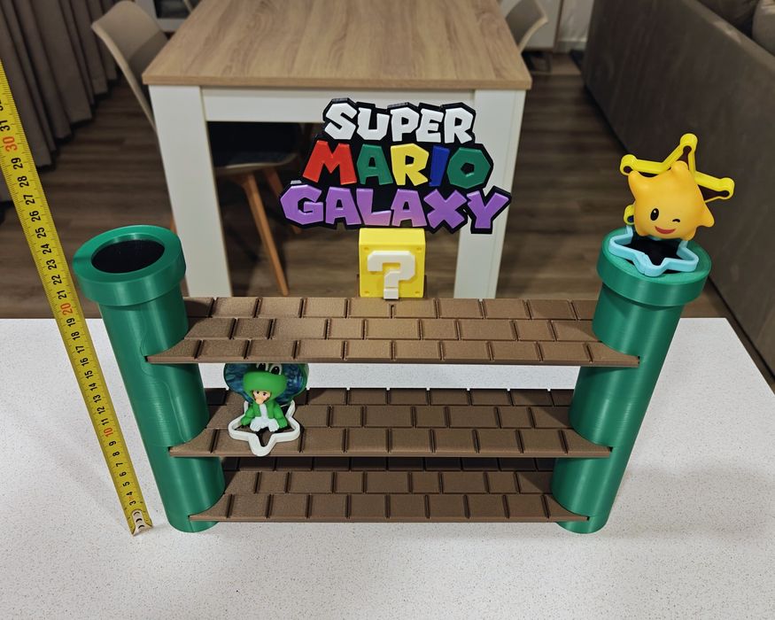 Expositor figuras Super Mario Galaxy McDonalds