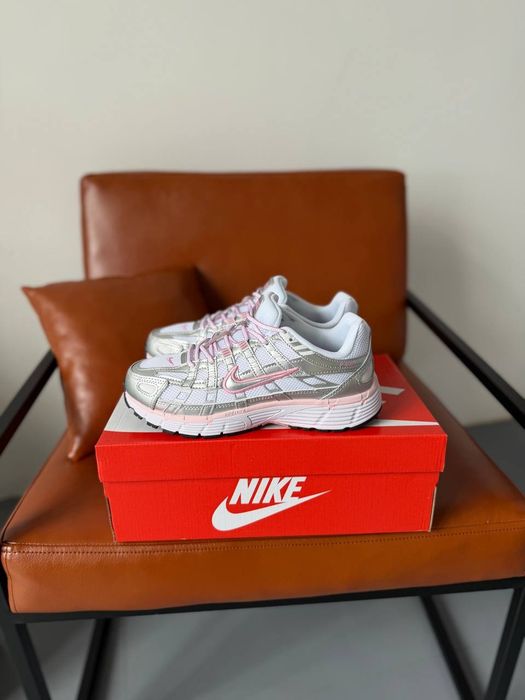 Кросівки жіночі Nike P-6000 White Elemental Pink та Beige Caramel Кроссовки женские