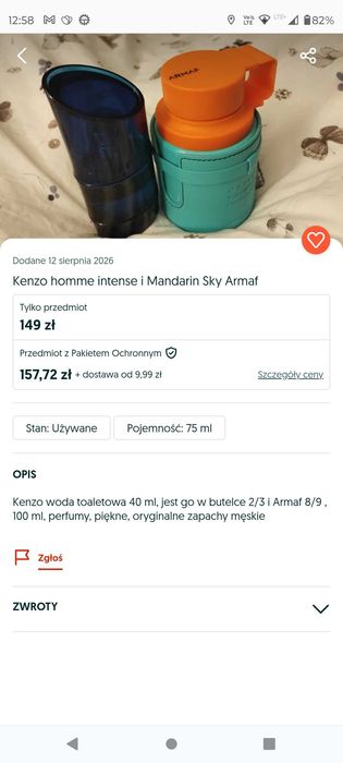 Kenzo intense hommeee