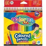 Kredki Ołówkowe Heksagonalne Colorino Kids  24 Kolory Patio Nowa Nieużywana
