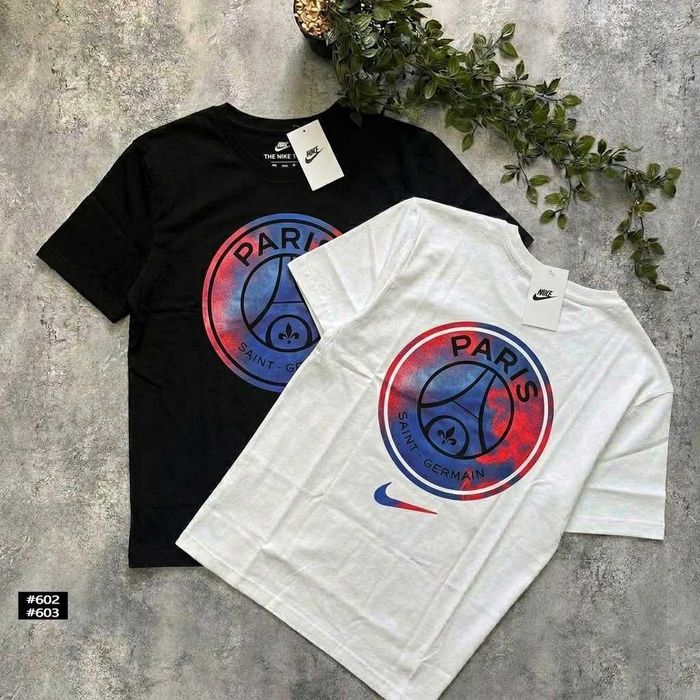 Черная / Белая | Новая Футболка Nike Jordan PSG Paris | XS-XXL