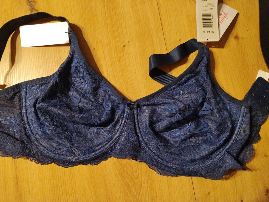 Biustonosz Triumph Amourette Charm niebieski rozmiar 85 H nowy