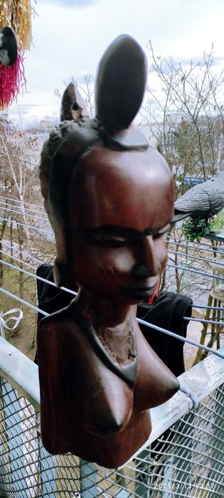 Figura Rzeźba Popiersie kobiety Afryka
