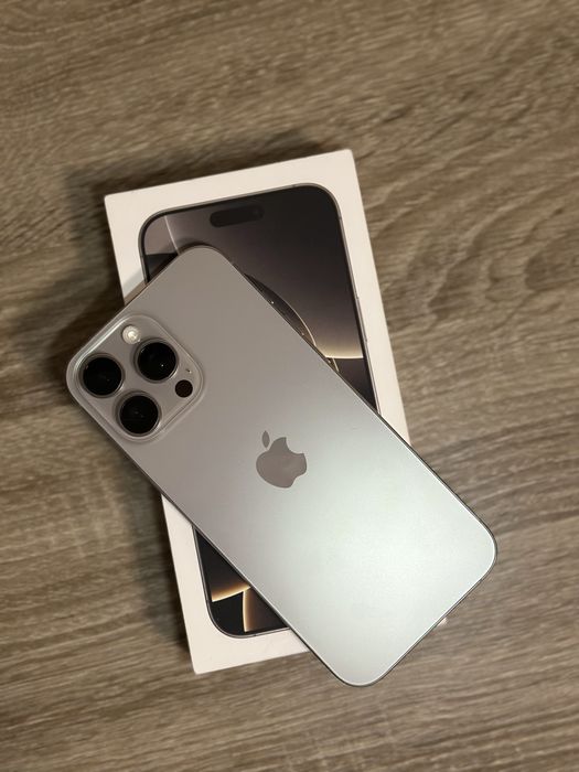 iPhone 16 Pro Max 256GB — Натуральний титан | 93% АКБ | Physical SIM