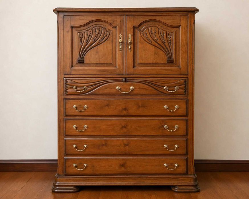Conjunto completo de quarto em madeira – excelente estado