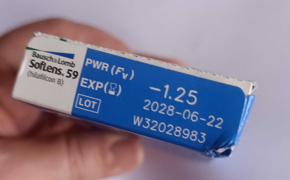 Lentes mensais -  Bausch &Lomb -1.25