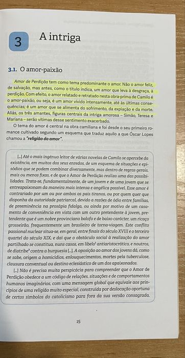 Livro de Resumos - Amor de Perdição