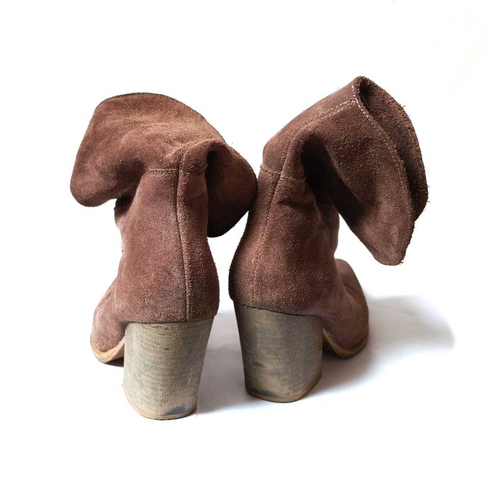 Saway 37 zamszowe botki Ines cappuccino skóra beż airstep venezia