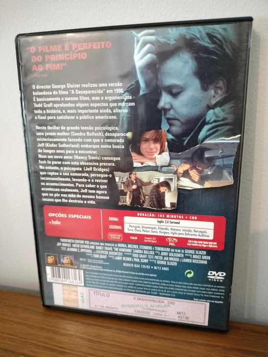 Filme DVD: A Desaparecida - The Vanishing