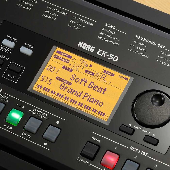 KORG EK-50 Keyboard Aranżer | Dynamiczna Klawiatura | odtwarzanie MP3