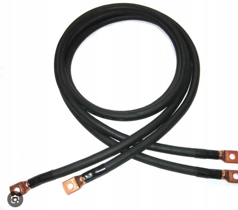 Przewód masowy prądowy na wymiar - ZAKUCIE końcówki na kablu