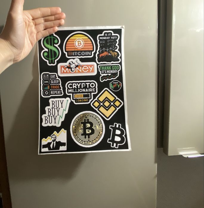 Naklejka A4 1 szt BTC