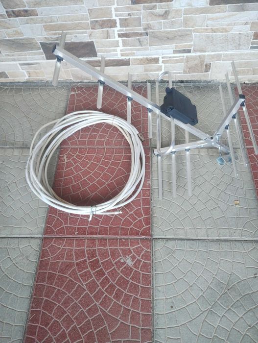 Antena używana  z kablem