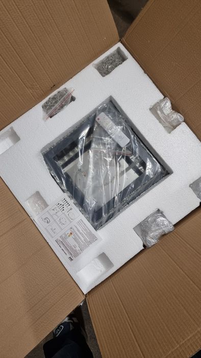 Plafon Kryształowy LED 60x60 cm | Glamour | Pilot | NOWY