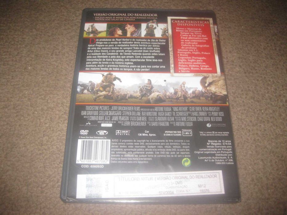 DVD "Rei Artur" com Clive Owen