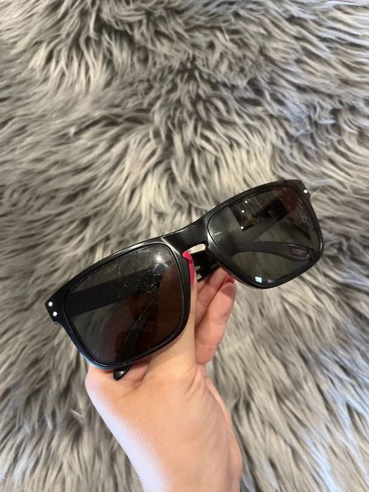 Okulary przeciwsłoneczne czarne Oakley Holbrook OO9102-E855 Italy