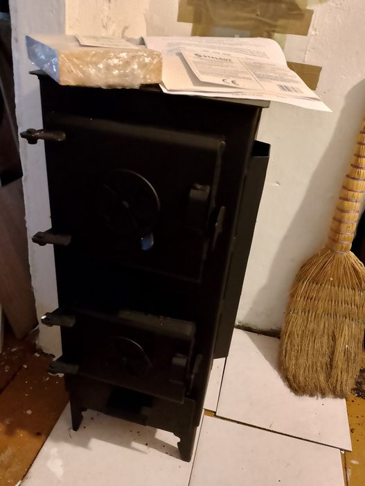 Solidny piecyk szamotowy KOZA gruba stal, atest