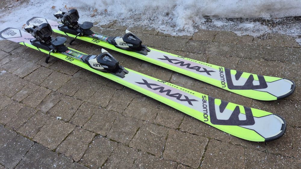 Narty salomon xmax 130 cm – bardzo dobry stan