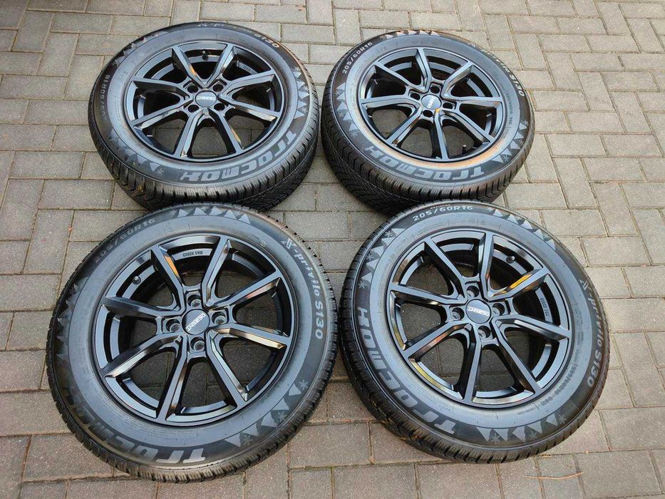 4x100 Koła Zimowe ALufelgi R16 Renault Captur Megane Scenic III DACIA Sandero Lodgy ET45 205/60 Tracmax 7mm 2025r 4szt