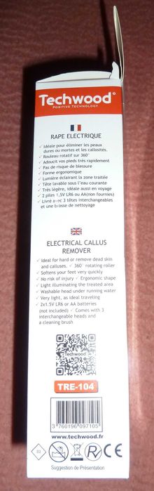 Lima anti calosidades nova elétrica Techwood