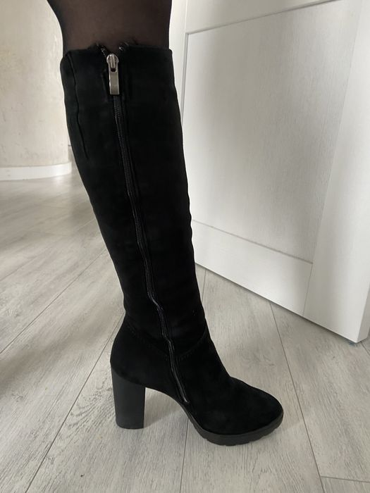 Сапожки замшеві