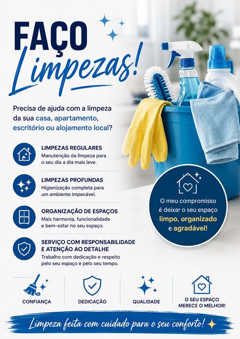 Passou a Ferro! Conte comigo! Fazemos limpeza também