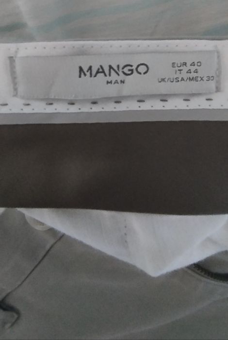 Calça Mango homem cinza tam 40