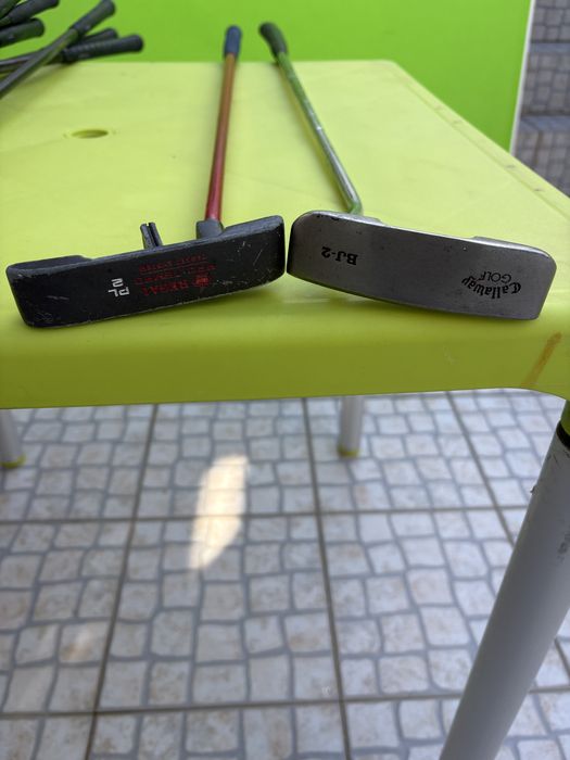 Tacos de golfe com saco transporte em bom estado