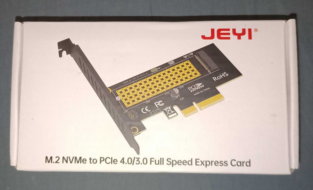 Перехідник JEYI M.2 NVME-PCIe 4.0 3.0 X4 64 Гбіт/с 2230 2242 2250 2280