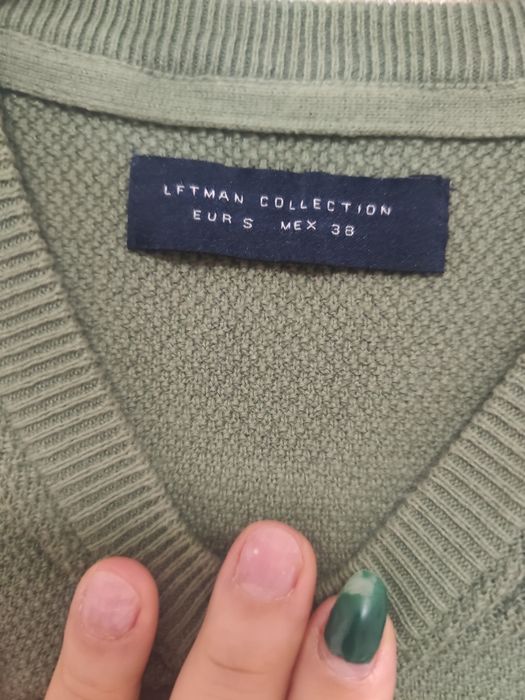 Camisola verde de homem