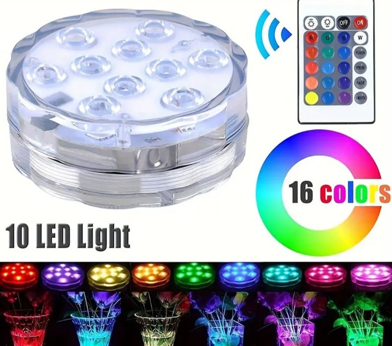 Oświetlenie LED do basenu, jacuzzi, bali, wanny na pilot.