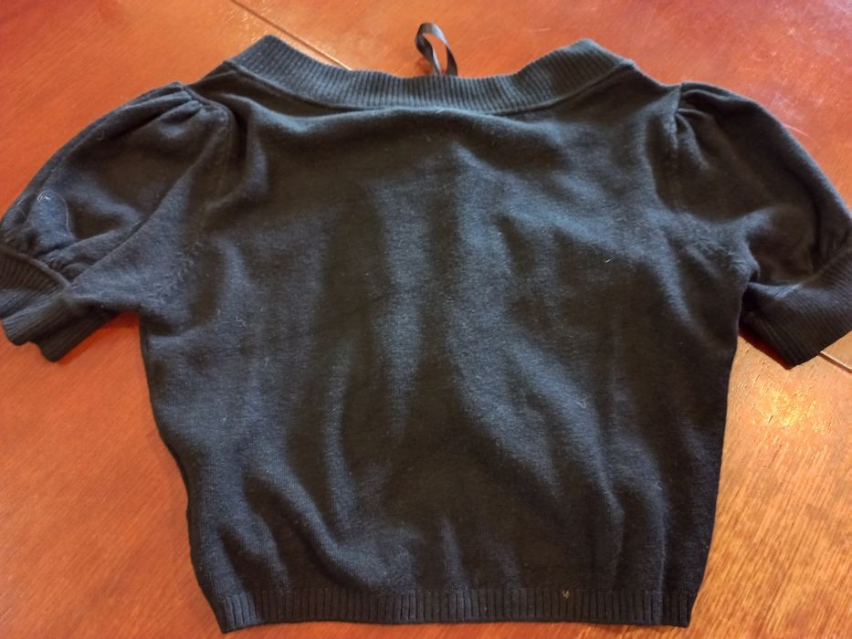 Czarne bolerko z kokardką  PASSINE S/M