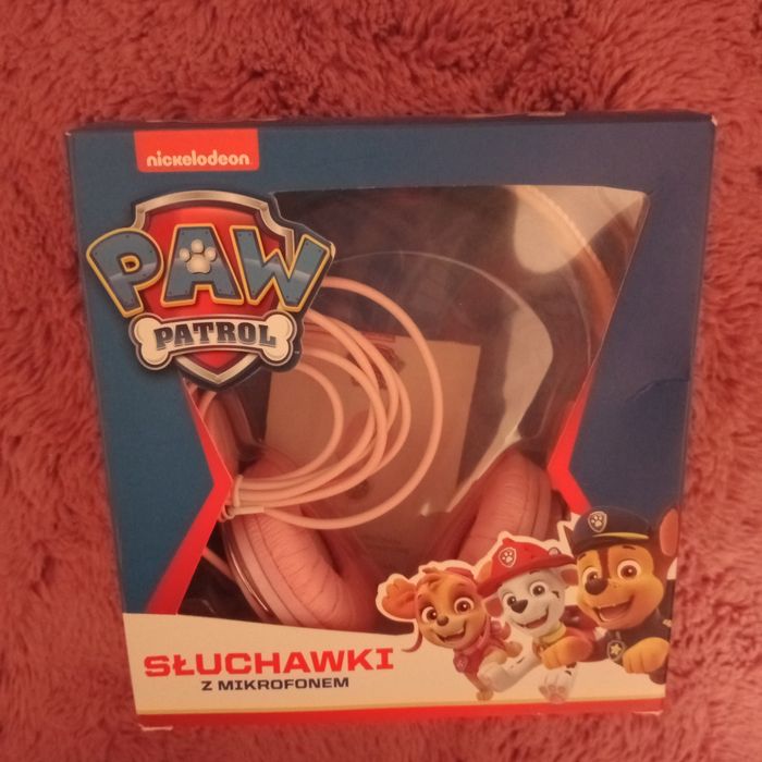 Słuchawki z mikrofonem psi patrol paw patrol