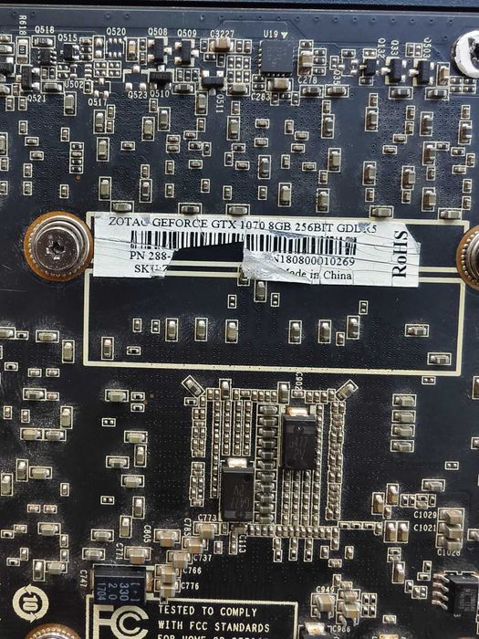 В ремонт/на запчастини! Zotac GTX 1070 8gb