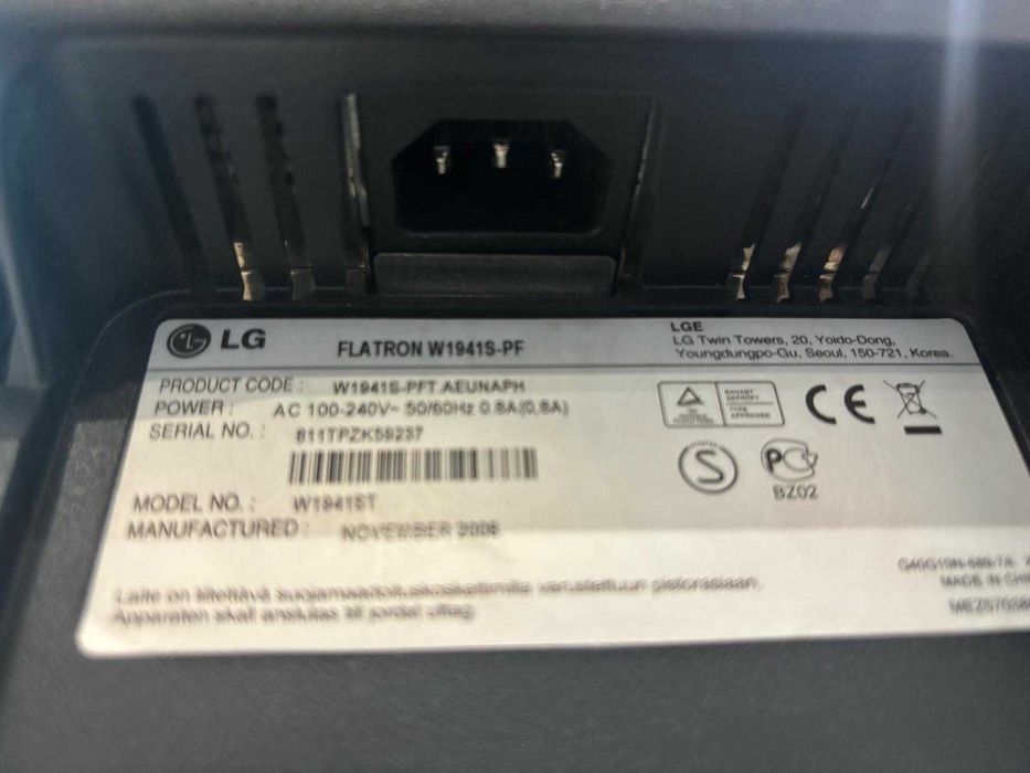 Monitor LG Flatron w1941s