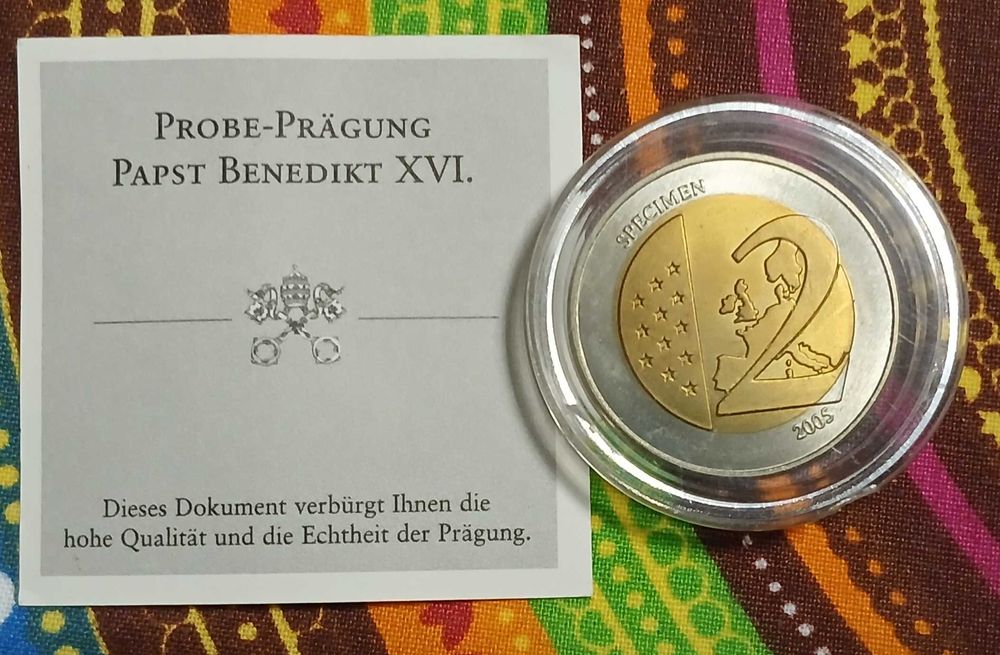 Numizmat kolekcjonerski Papież Benedykt XVI