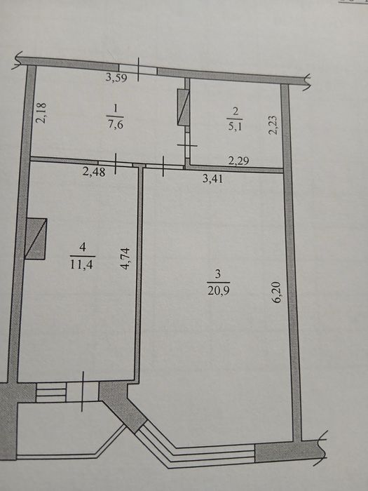 Продам 1к квартиру 46м2, Петлюри 21б,