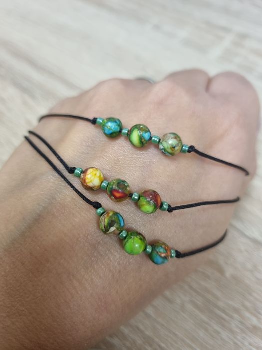 Bransoletka celebrytka kamień turkusowy