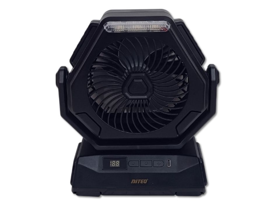 Wiatrak - Wentylator warsztatowy akumulatorowy - Czarny