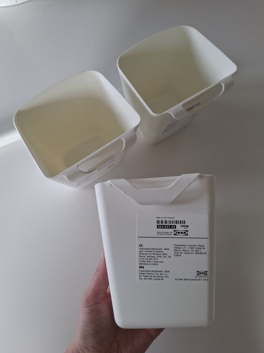 Ikea Sunnersta szyna + 3 pojemniki