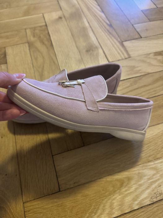 mokasyny różowe nowe renee wiosenne 37