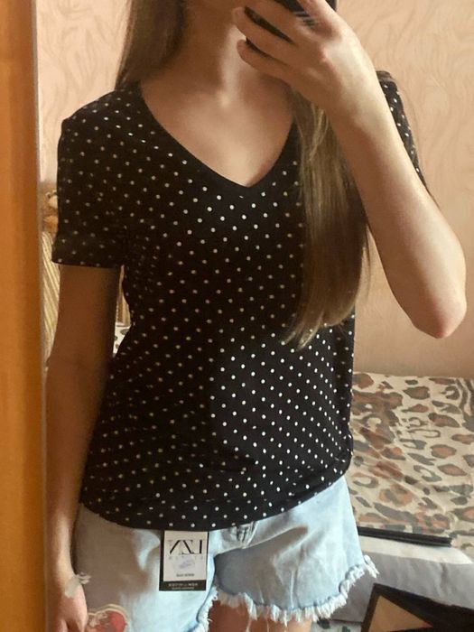 polka dot топ-майка