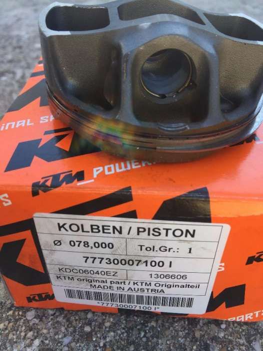 Cilindro e Piston para Ktm 250F 4T 2013/2016