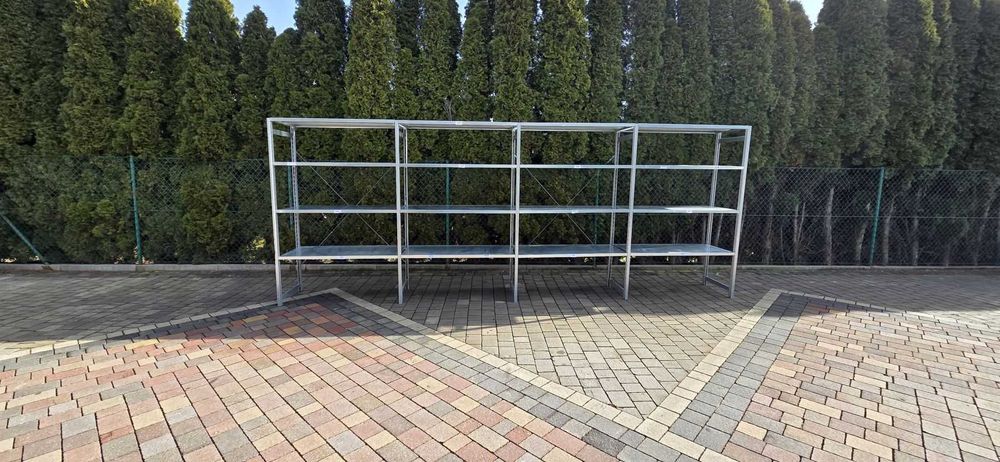 Regały magazynowe z demontażu 60gł x 127 x200cm ocynkowany używane