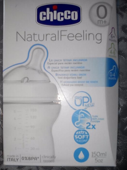 Biberão Natural Feeling Chicco 0+ como novo