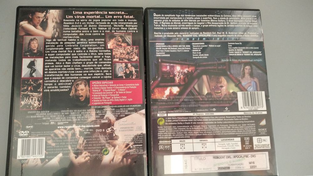 Resident Evil 2 Dvds