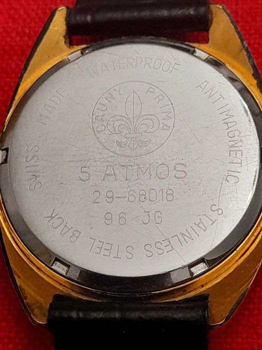 Relógio CAUNY SWISS Corda Manual