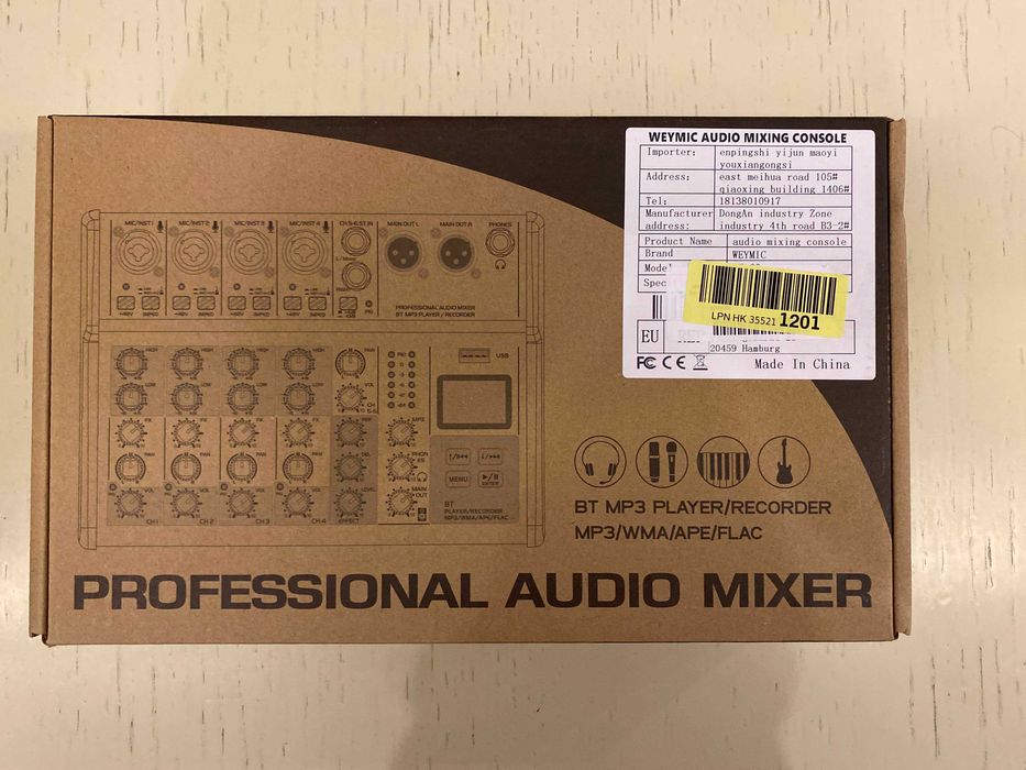 Weymic SE-60 profesjonalny mikser USB XLR Bluetooth