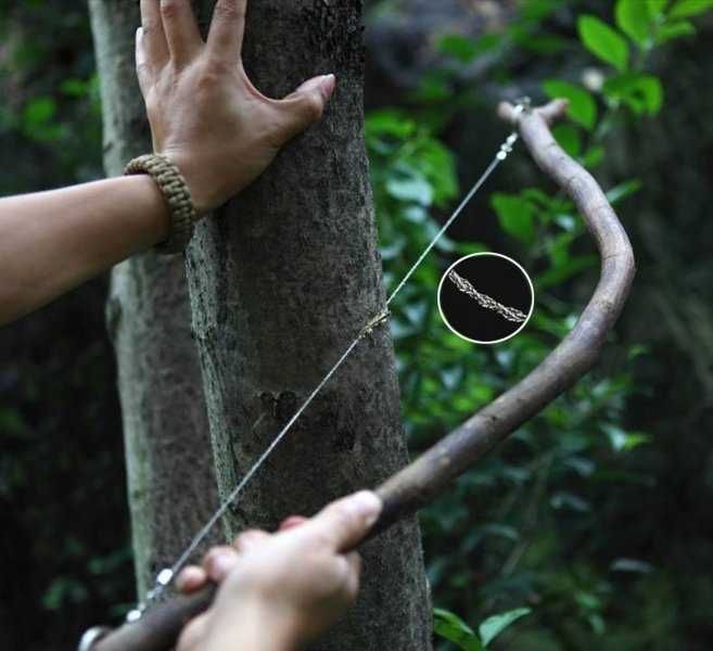 ‼️ПИЛА HELIKON-TEX пилка цепна карманна ножівка з кільцями струна нерж